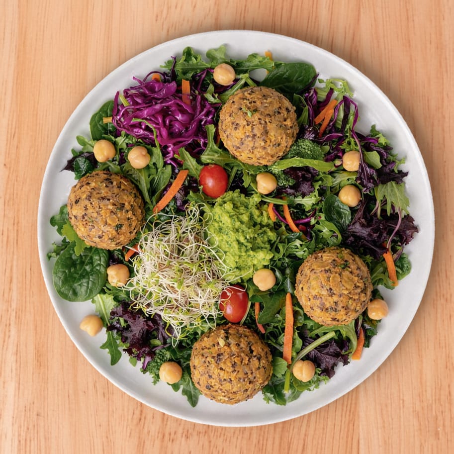 Lentil Quinoa Salad with avocado (Vegan & Gluten Free).
